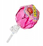 Zoom Strawberry Bubble Gum Lolly Pop 1Pc