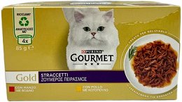 Gourmet Gold Βοδινο Κοτόπουλο 4x85g