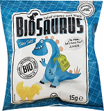 BioSaurus Baked Organic Corn Snack Sea Salt Flavour 15g