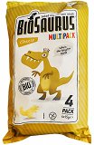 BioSaurus Οργανικά Σνακ Καλαμποκιού Φούρνου Με Γεύση Τυρί 4x15g