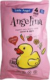 Little Angel Angelina Organic Corn Snacks With Carrot & Apple 4x15g