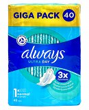 Always Ultra Day Normal With Wings Giga Pack 40Pcs