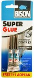 Bison Super Glue 3g 1+1 Δωρεάν