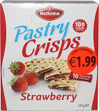Hellema Pastry Crisps Strawberry 10Pcs