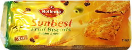 Hellema Sunbest Biscuits Σταφίδες & Μήλο 5Τεμ