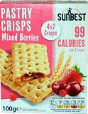 Sunbest Pastry Crisps Mixed Berries 4x2Τεμ