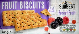 Sunbest Fruit Biscuits Φρούτα Δάσους 5Τεμ