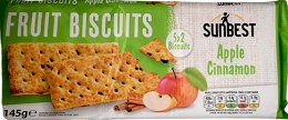 Sunbest Fruit Biscuits Μήλο Κανέλα 5Τεμ