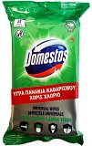 Domestos Universal Cleaning Wipes Without Chlorine Green Lemon 60Pcs