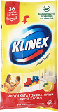 Klinex Biodegradable Wipes For All Surfaces Lemon Scent 36Pcs