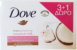 Dove Coconut Milk 4X100g 3+1 Free