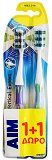 Aim Toothbrush Vertical Expert Medium 2Pcs 1+1 Free