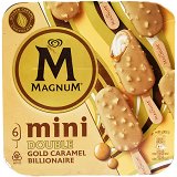 Magnum Mini Double Gold Caramel Billionaire Ice Cream 6Pcs 330ml