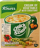 Knorr Quick Soup Cream Vegetable With Crouton 3x17g