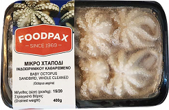 Foodpax Baby Octopus Sandbird Whole Cleaned 400g