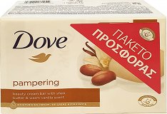 Dove Pampering Shea Butter & Warm Vanilla Σαπουνάκια 4X90g