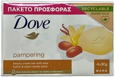 Dove Pampering Soap Bar 4x90g