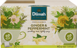 Dilmah Green Rooibos Ginger & Peppermint Tea 20Pcs