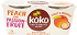Koko Dairy Free Γιαούρτι Από Γάλα Καρύδας Με Ροδάκινο & Passion Fruit 2x125g