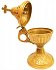 Metal Gold Incense Burner 1Pc