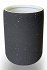 Lifestyle Ceramic Toothbrush Pot Matt Grey 1Pc