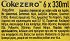 Coca Cola Zero Λεμόνι 6X330ml