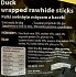 Hilton Super Dog Snacks Duck Wrapped Rawhide Sticks 100g
