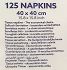 Duni Go Χαρτοπετσέτες White 2Φύλλα 40Χx40cm 125Τεμ